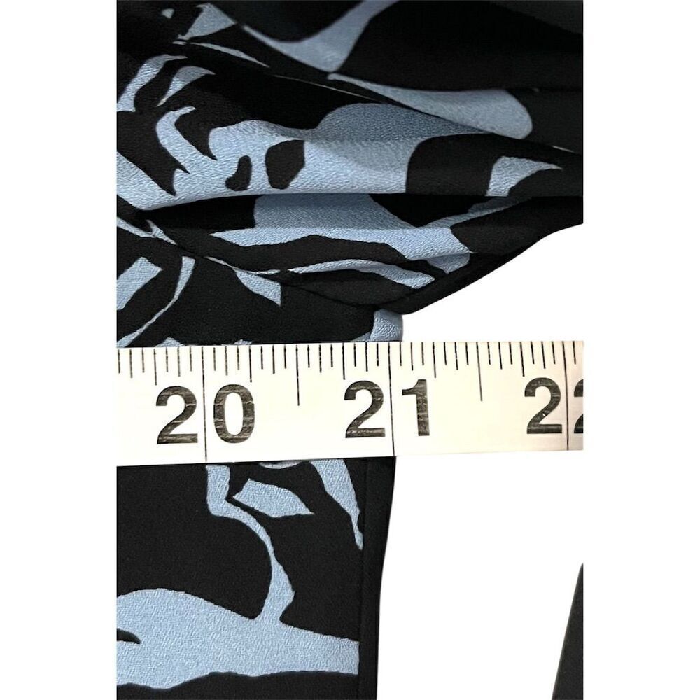Chico's Black Label Floral Ruffle Midi Button Up Dress M Garden Girl Workwear - Picture 8 of 11